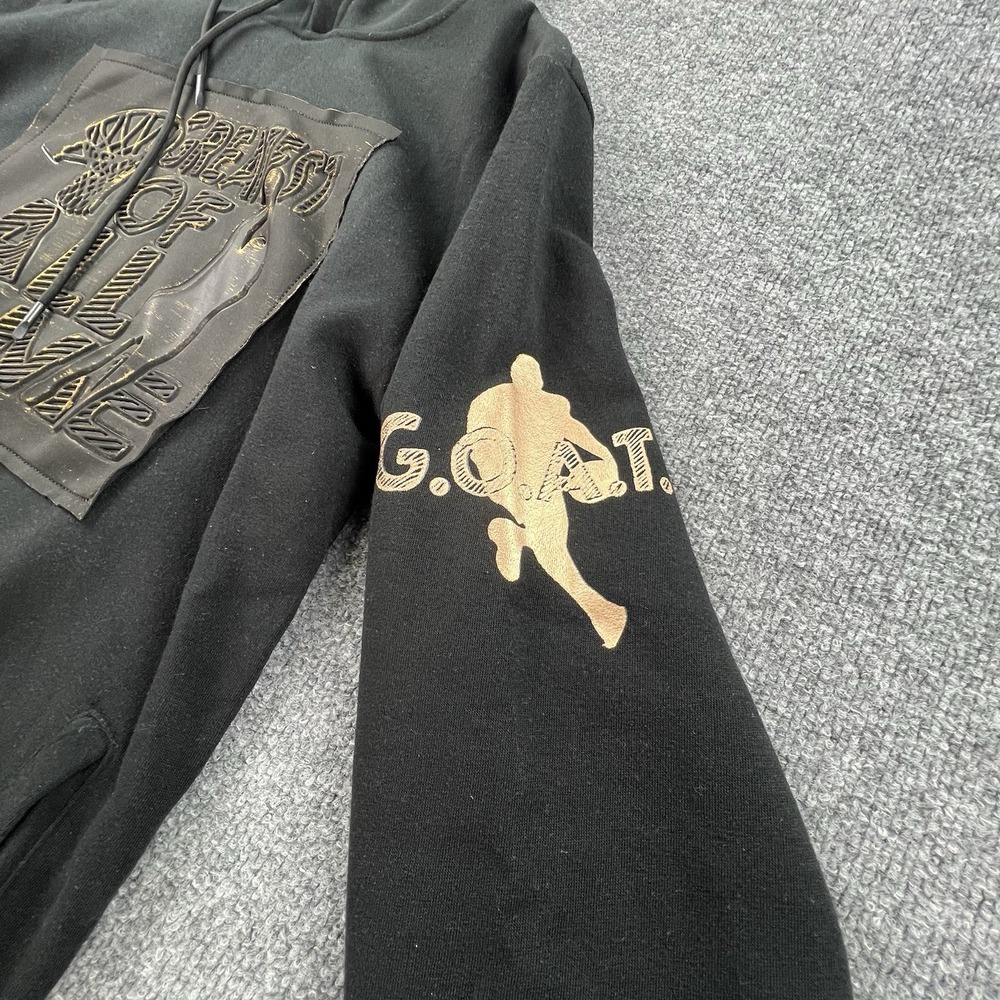 CR24 Chrome Edge GOAT Greatest Of All Time Black Pullover Hoodie Men's XL - Picture 4 of 9